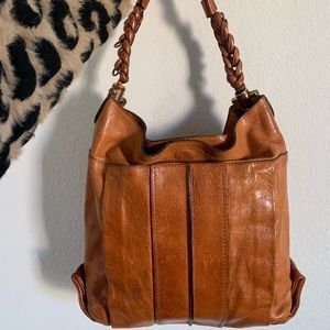 CHLOE Lambskin Heloise Hobo in Camel